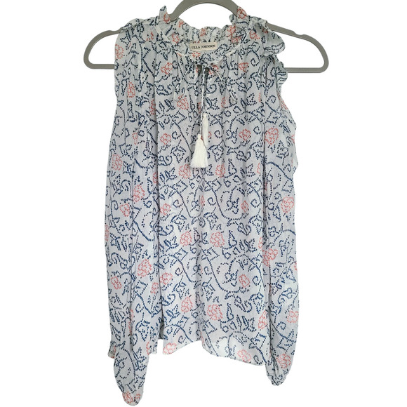 Ulla Johnson Dunia Silk Cold Shoulder Blouse Size 0 - Picture 4 of 10